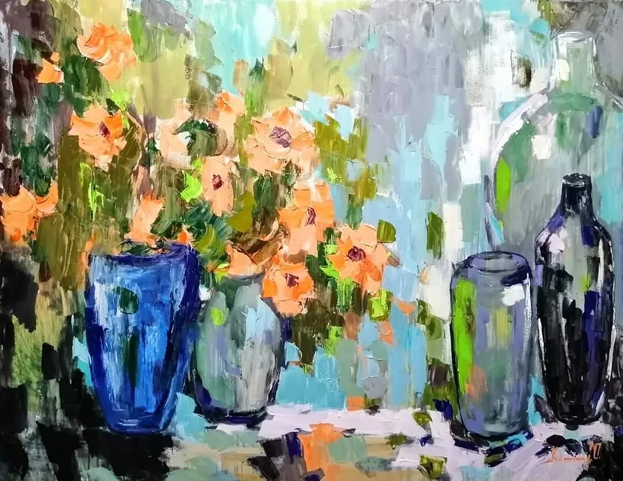 Image of Modern by Olha Kashshai, size: 130 × 100 cm, made of oil on canvas, Painting medium, priced at Price on request
